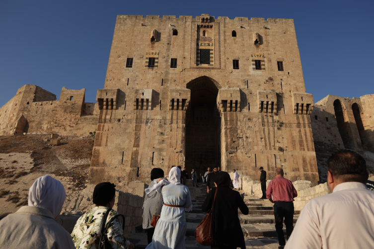 Restorasyonu tamamlanan Halep Kalesi ziyarete açıldı