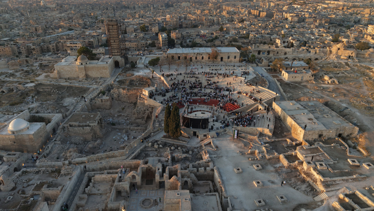 Restorasyonu tamamlanan Halep Kalesi ziyarete açıldı