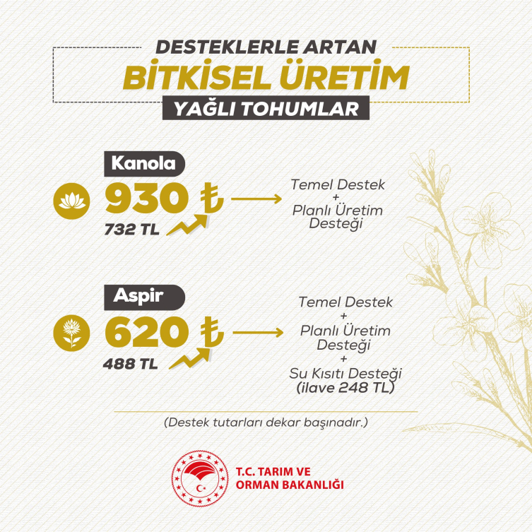 İşte bitkisel üretimde gelecek yıl verilecek destekler