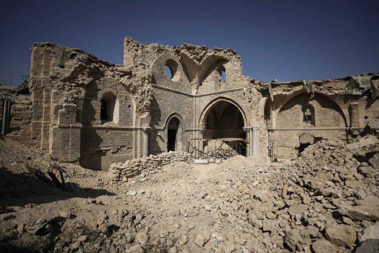 İsrail saldırıları, Gazze'de yaklaşık 1400 yıllık Büyük Ömeri Camisini "yıkıntıya" çevirdi